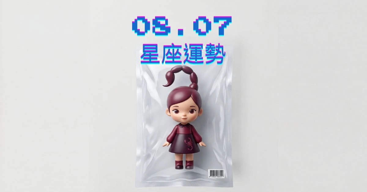 【星座運勢】08/07：天蠍事業大展宏圖，「這星座」感情需勇敢追逐幸福