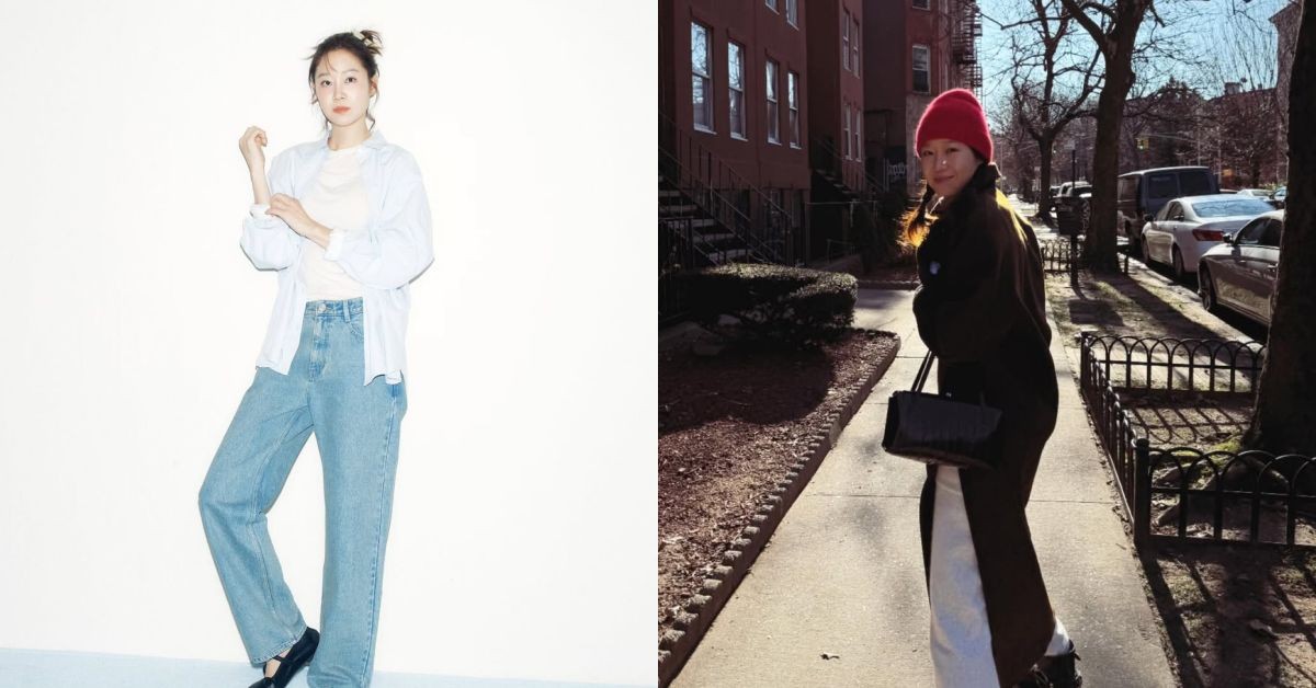 孔曉振46歲減齡穿搭5招：牛仔寬褲＋襯衫「這樣穿」打造顯瘦比例