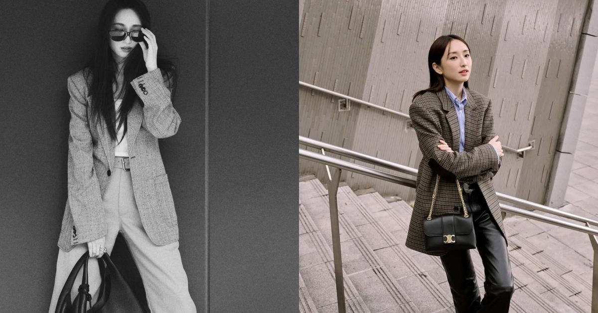 西裝外套怎麼穿不顯厚重？柯佳嬿穿搭示範，顯瘦比例關鍵是「這個」
