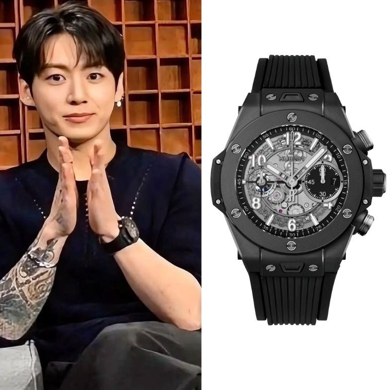 BTS 柾國全黑look太有型！「這8款」黑色手錶戴上同樣帥度爆表