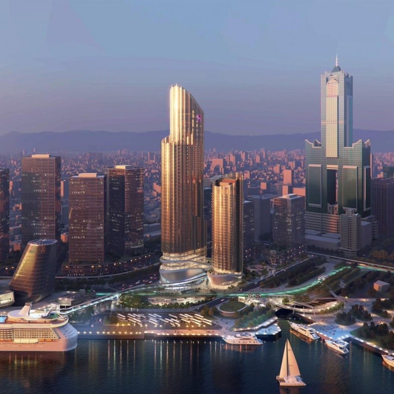 高雄第四高樓！鴻海雙塔大樓2033年完工，打造亞灣區全新百貨商場