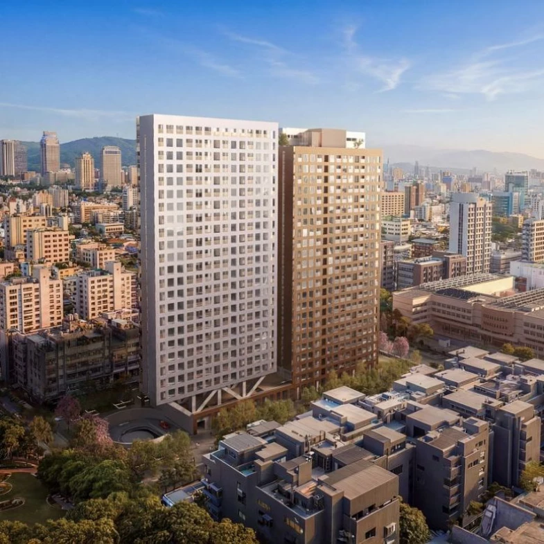 台北重量級新地標「御林園雙塔」！坐落松山區，建築大師OMA打造