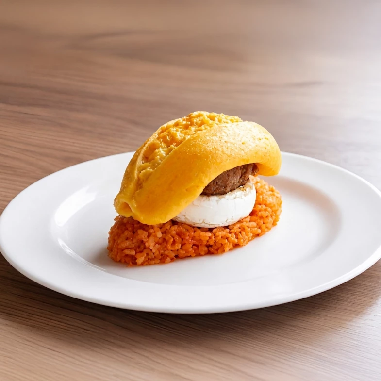 日本第一蛋包飯「SANTA」空降台北！半熟蛋瀑布、A5和牛蛋包飯排隊也要吃！