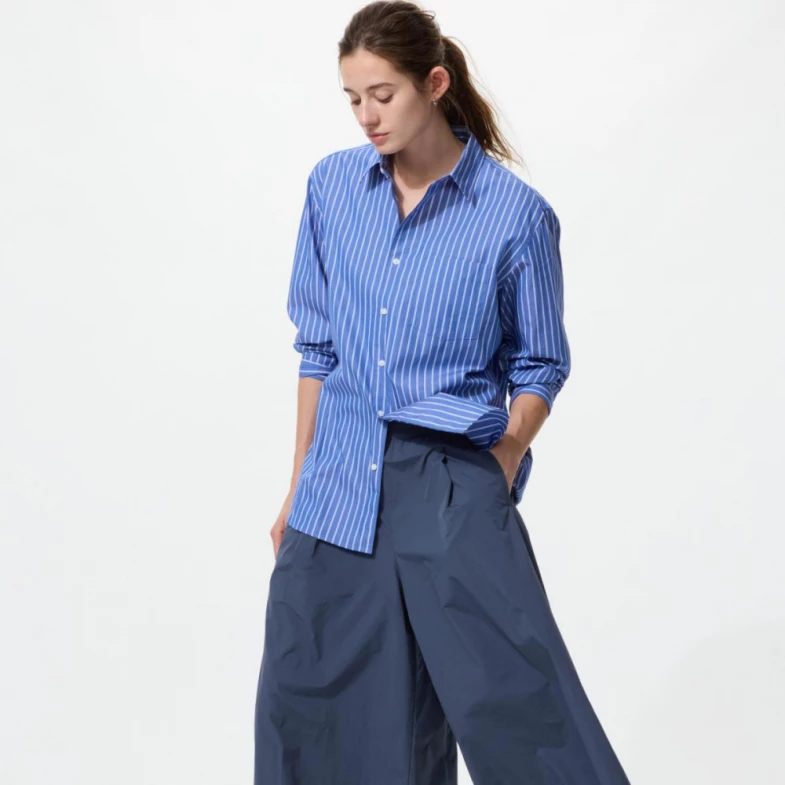 Uniqlo「縮臀神褲」是這條！寬版設計搭配九分剪裁，不悶熱又顯瘦！