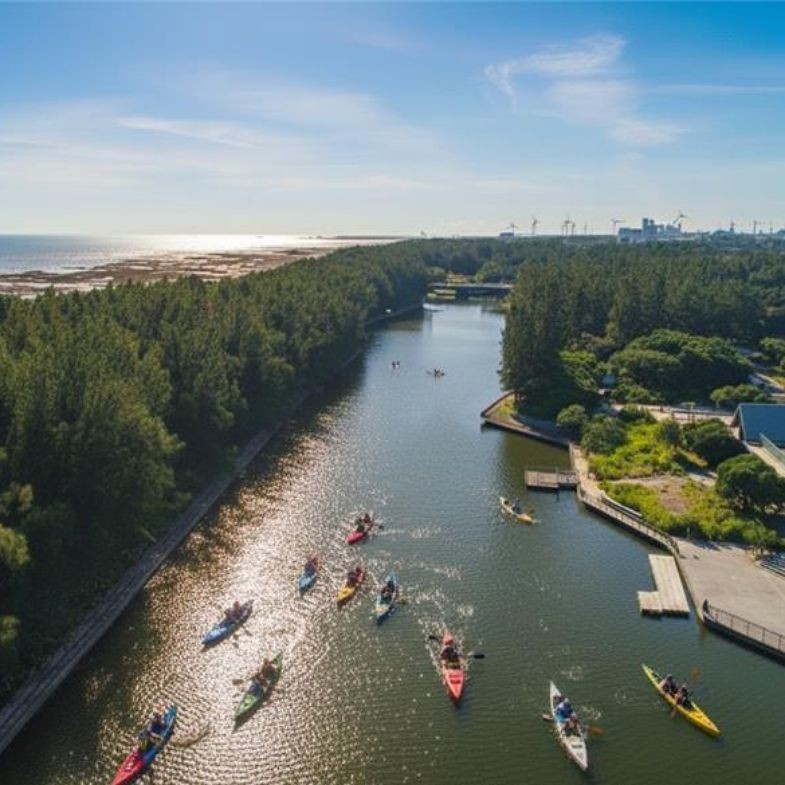 桃園新地標「後湖溪生態園區」試營運！串聯永安漁港，秘境獨木舟